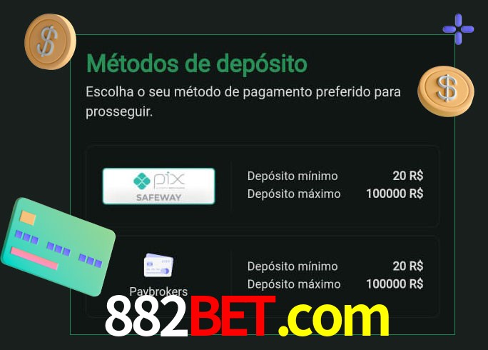 O cassino 882bet.com oferece uma grande variedade de métodos de pagamento