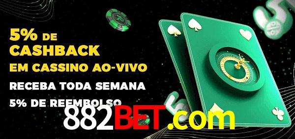 Promoções do cassino ao Vivo 882bet.com